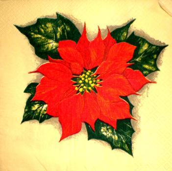 074 Christmas Flowers - 3-ply (yellow)